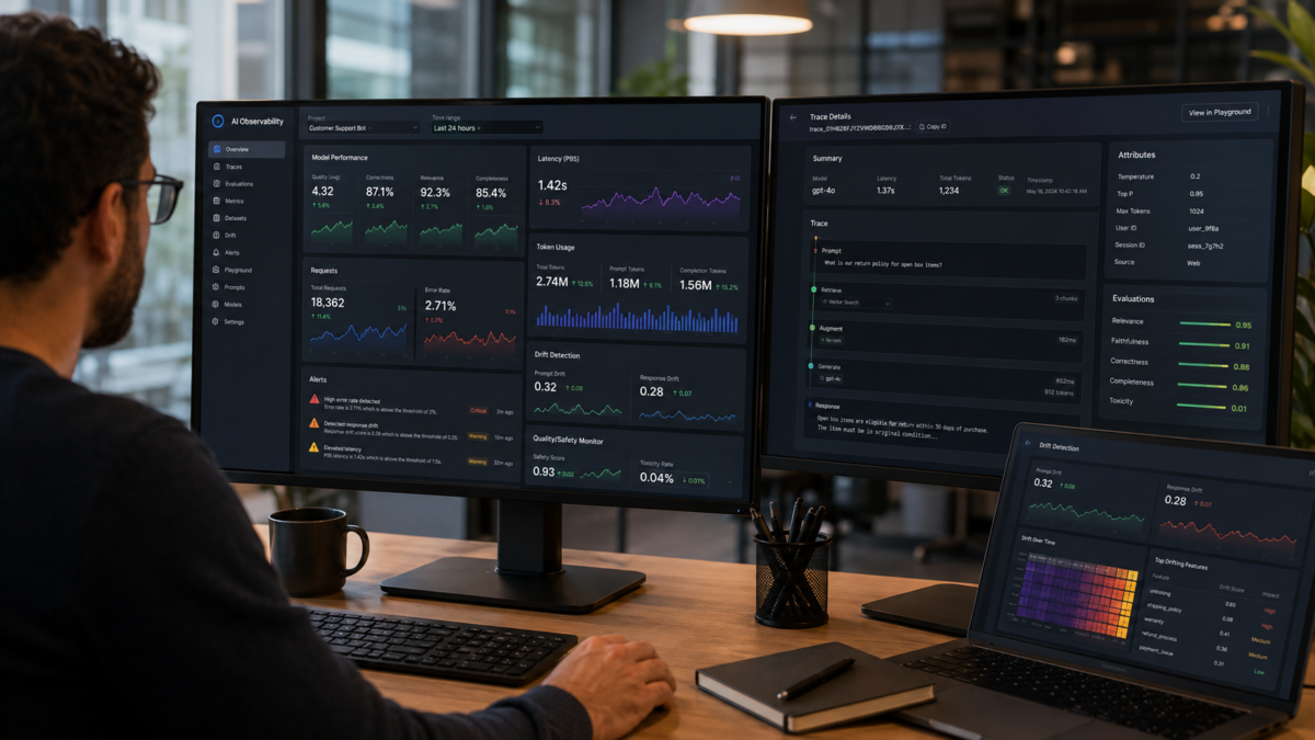 What Is AI Observability? A Monitoring Guide for Running LLMs and Generative AI Safely